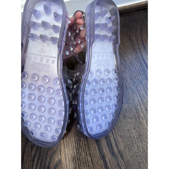 MELISSA Possession Crystals Women's Jelly Sandals Sz 7 NWT $500 - Picture 4 of 16